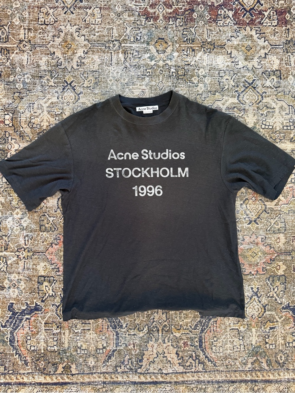 Acne Black Graphic 'Acne Studios STOCKHOLM 1996' Tee